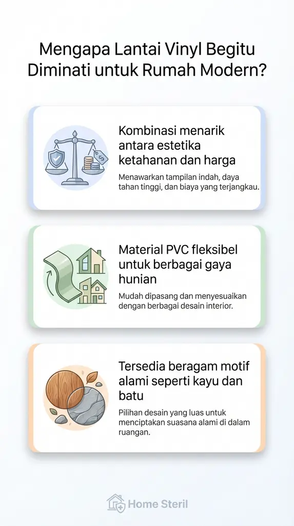 Mengapa Lantai Vinyl Begitu Diminati untuk Rumah Modern?